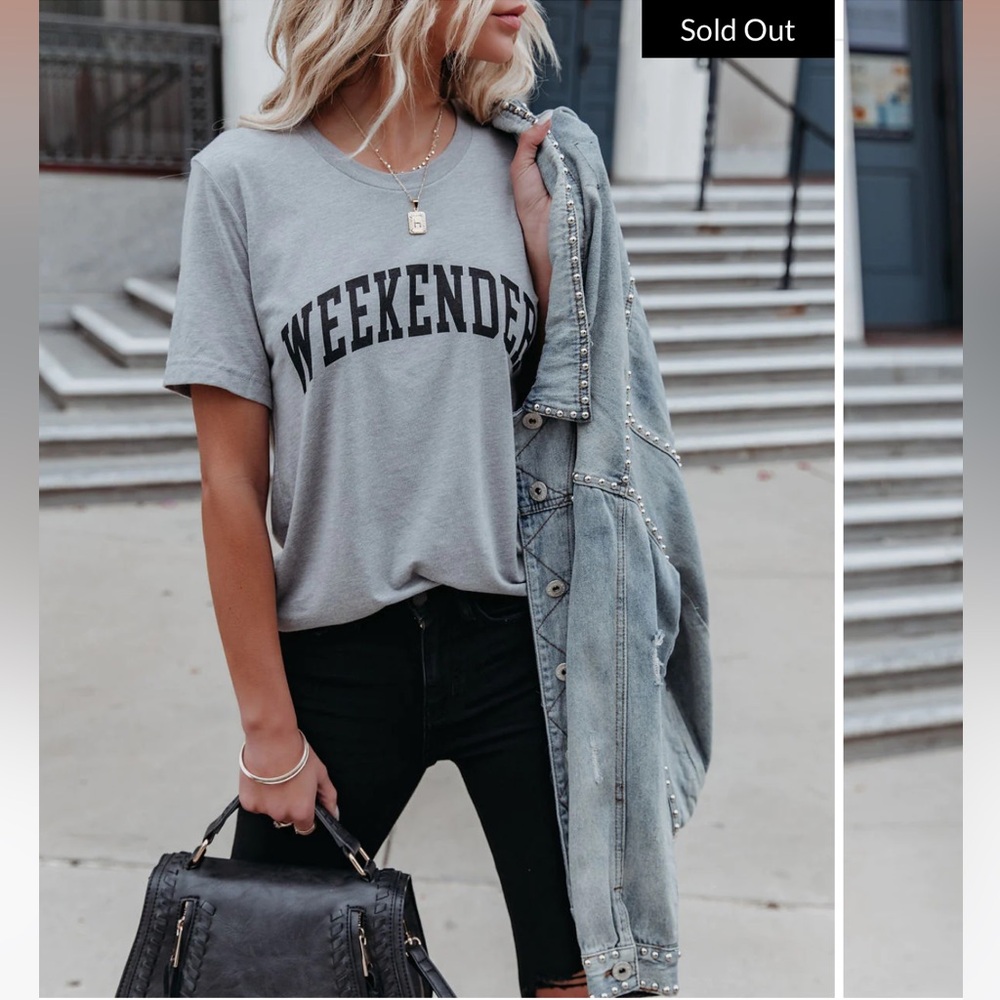 VICI COLLEGIATE WEEKENDER COTTON BLEND TEE - Picture 3 of 9